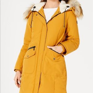 French Connection
Hooded Faux-Fur-Trim Down Parka